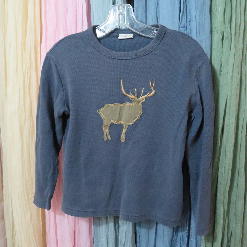 Mini Boden Moose Thermal Shirt - 9y